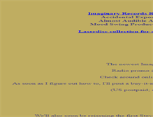 Tablet Screenshot of imaginaryrecords.com